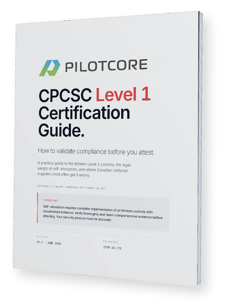 Pilotcore CPCSC Level 1 readiness guide book cover